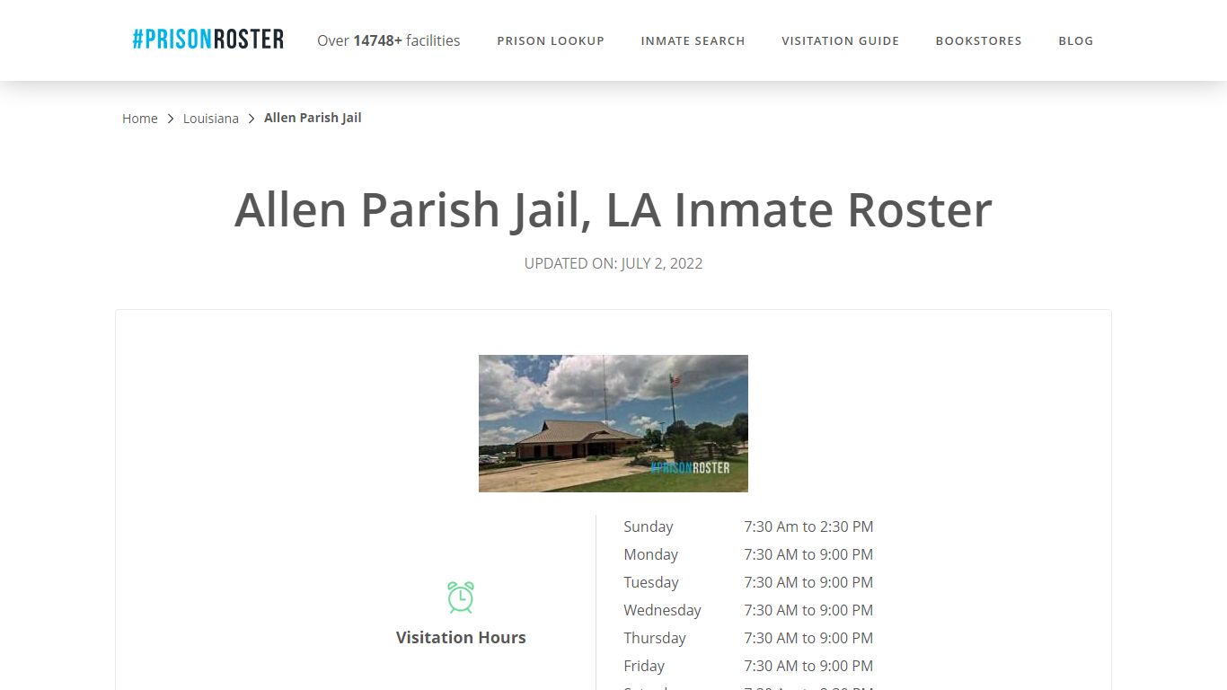 Allen Parish Jail, LA Inmate Roster