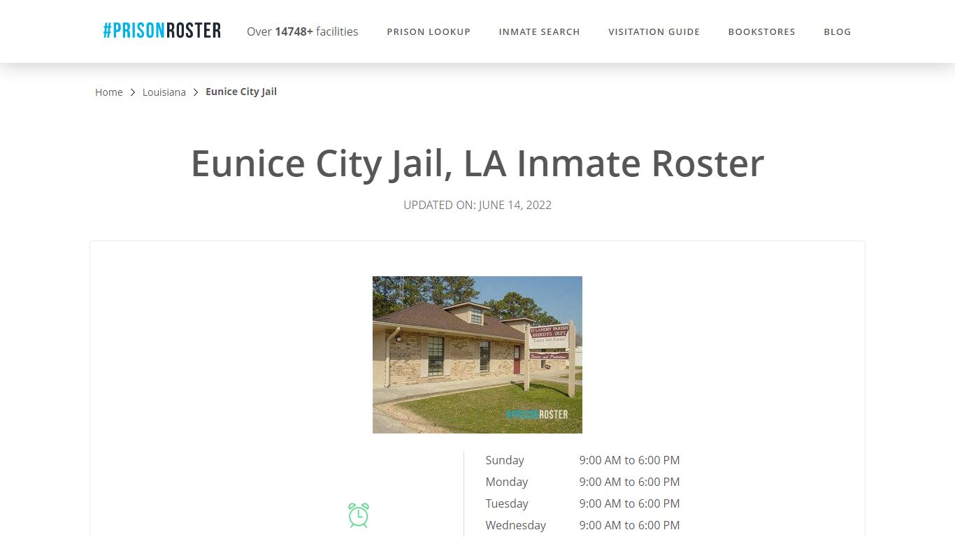 Eunice City Jail, LA Inmate Roster